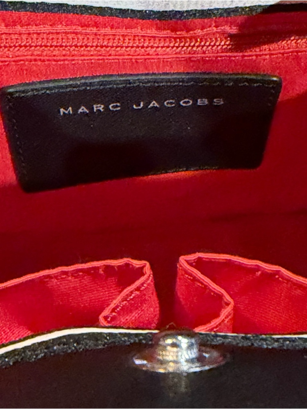 Marc Jacobs Black Embossed Logo Tote - Picture 3 of 6